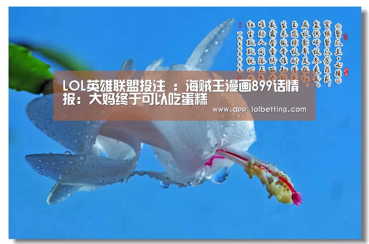 LOL英雄联盟投注 :海贼王漫画899话情报:大妈终于可以吃蛋糕(图1) LOL英雄联盟投注